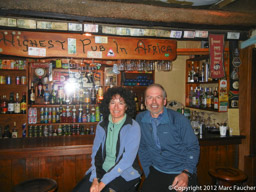 Peggy and Marc at the highest pub in Africa
Sani Mountain Lodge
Sani Pass, Lesotho