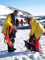 Making friends with a Gentoo penguin, Petermann Island