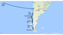 Chile Route Map