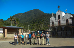 Our group in Guadalupe in front of Chinchontepec