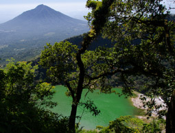 View of Laguna de Alegria and Volcan Usulutan from Volcan Tecapa
