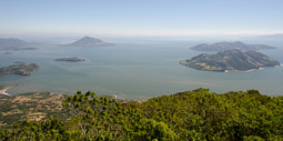 View of Gulf of Fonseca from the summit of Cerro de la Bandera, La Union