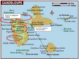 Guadeloupe Route Map