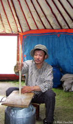Boldo in Tuvan Yurt