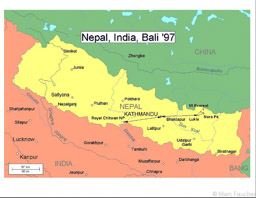 Nepal Route Map