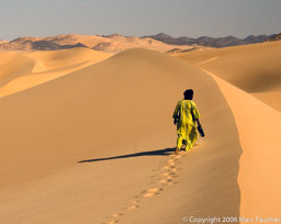 Souleymane Climbing a Dune