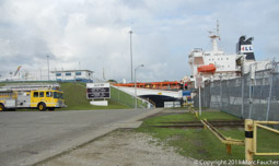 Oil tanker going through Gatun Locks
Panama Canal, Panama