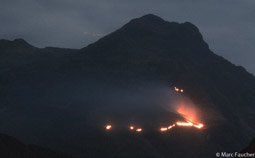 Colcabamba fires 