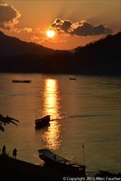 Sunset Over the Mekong River