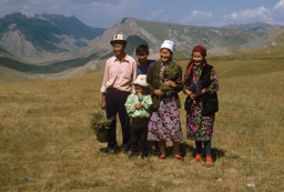 Kyrgyz Family Collecting Herbal Teas