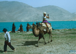 Peggy Riding a Bactrian Camel