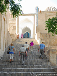 Stairs leading to Shar-i-Zinda

Samarkand