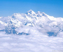 Plane view of Mt. Everest 